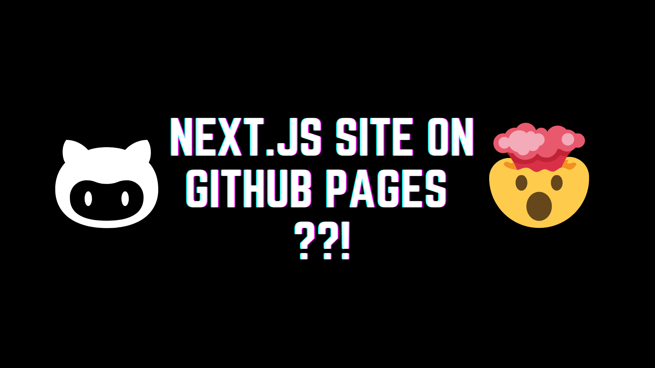 How to host a Hugo or Next.js site on GitHub Pages