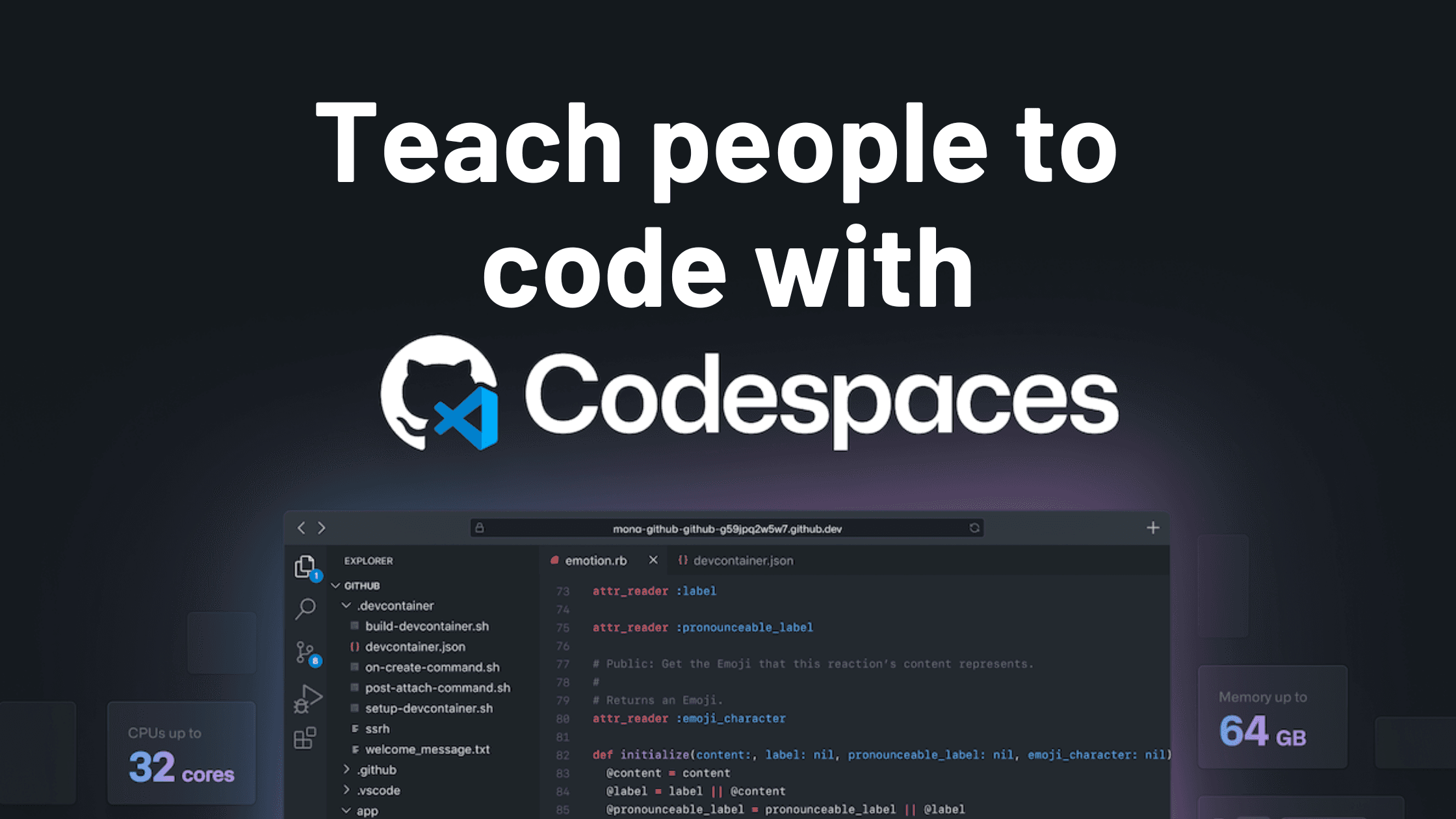 How to run a frontend workshop in Codespaces